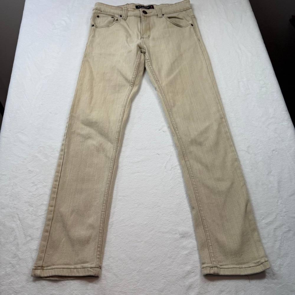 Victorious Slim Fit Jeans Mens 32x32 Khaki Tan Good Stretch Denim Streetwear
